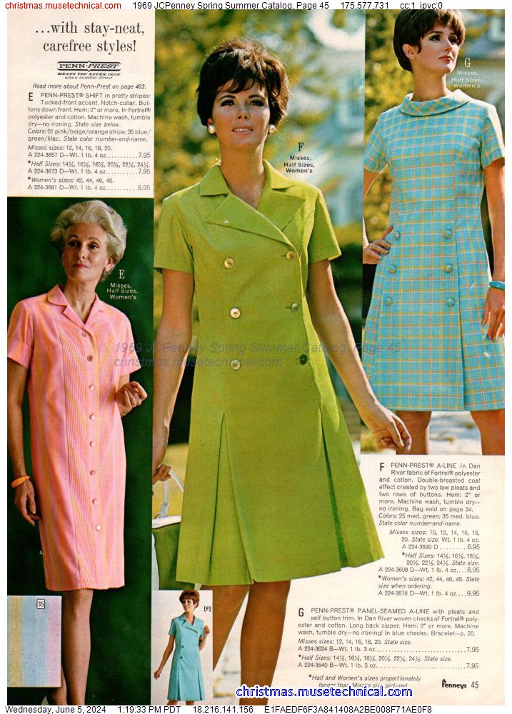 1969 JCPenney Spring Summer Catalog, Page 45