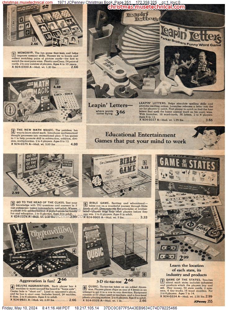 1971 JCPenney Christmas Book, Page 351