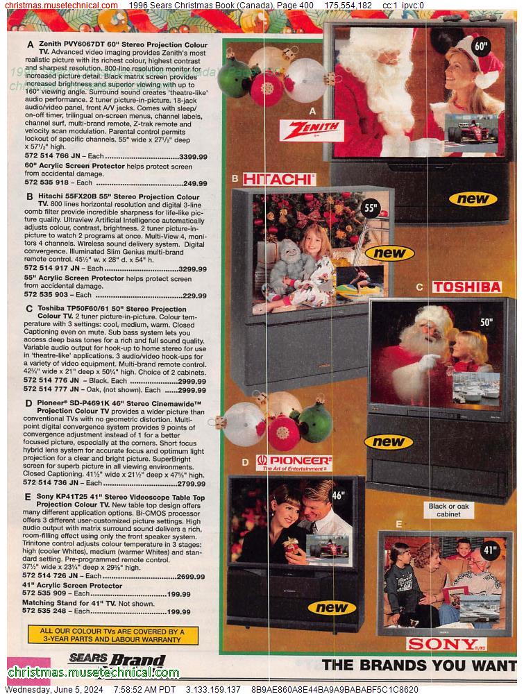 1996 Sears Christmas Book (Canada), Page 400