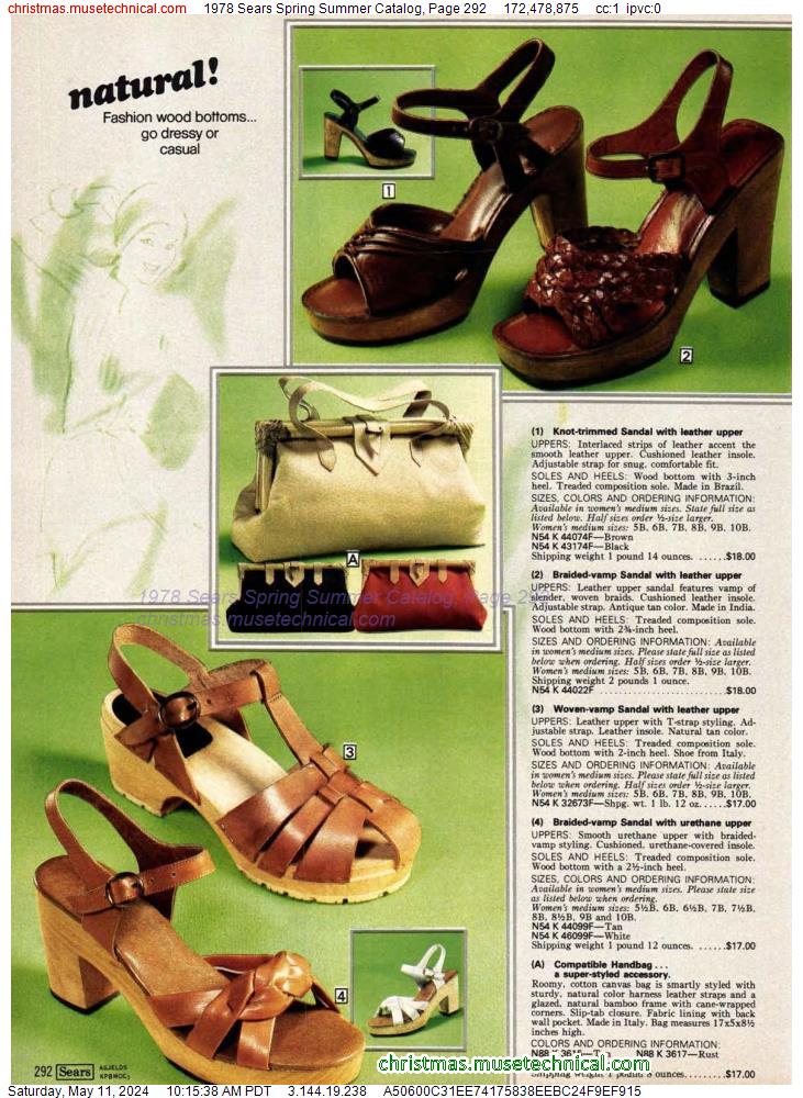 1978 Sears Spring Summer Catalog, Page 292