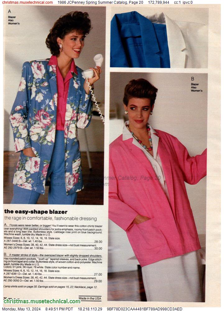1986 JCPenney Spring Summer Catalog, Page 20