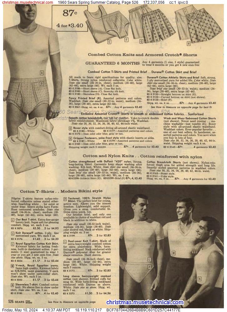 1960 Sears Spring Summer Catalog, Page 526