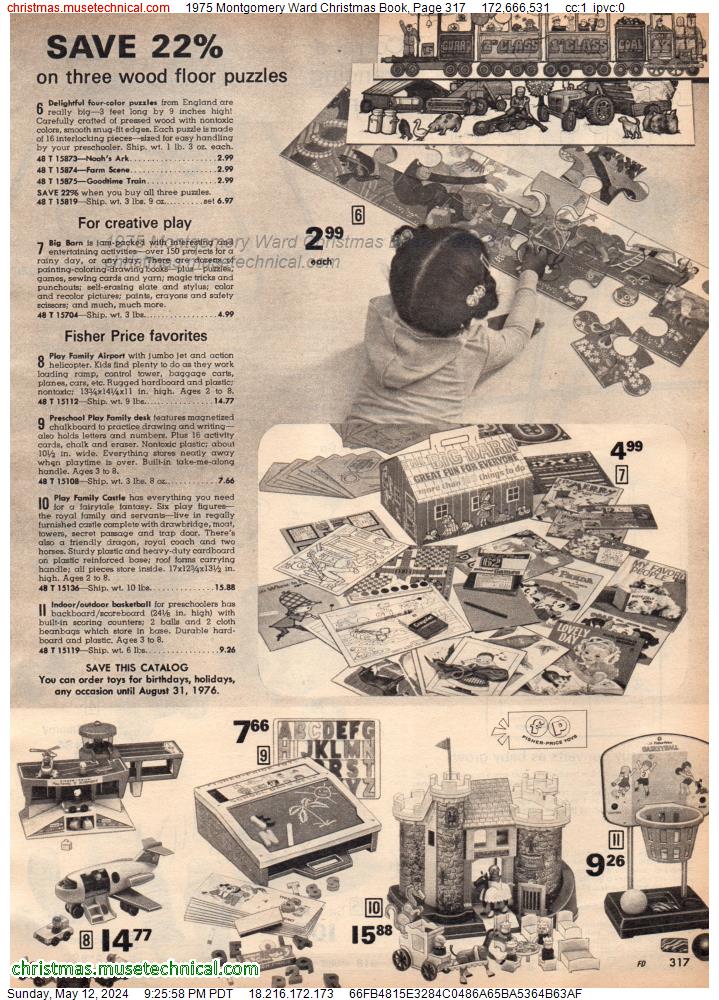 1975 Montgomery Ward Christmas Book, Page 317