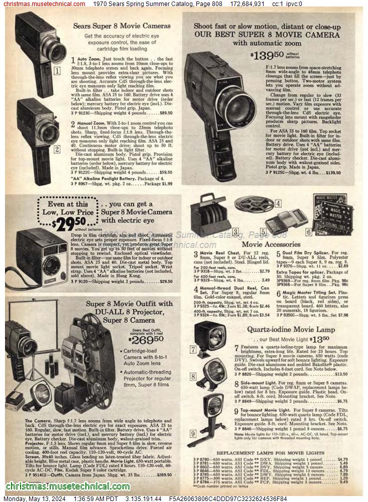 1970 Sears Spring Summer Catalog, Page 808