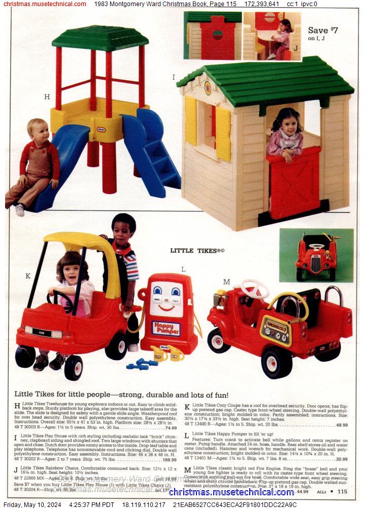 1983 Montgomery Ward Christmas Book, Page 115