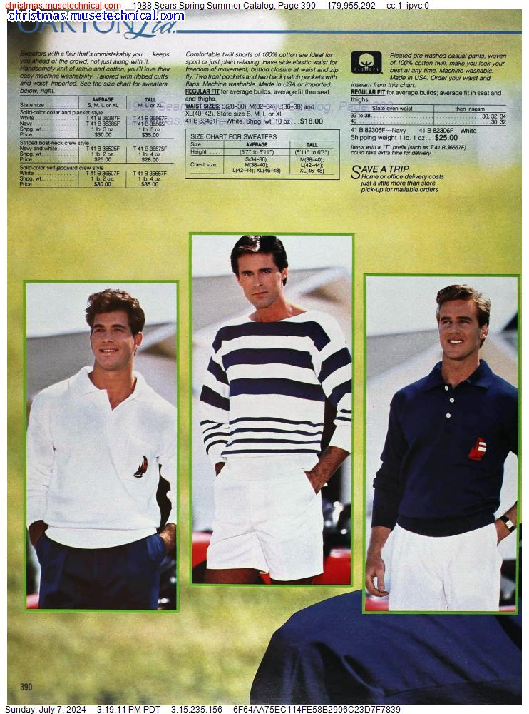 1988 Sears Spring Summer Catalog, Page 390