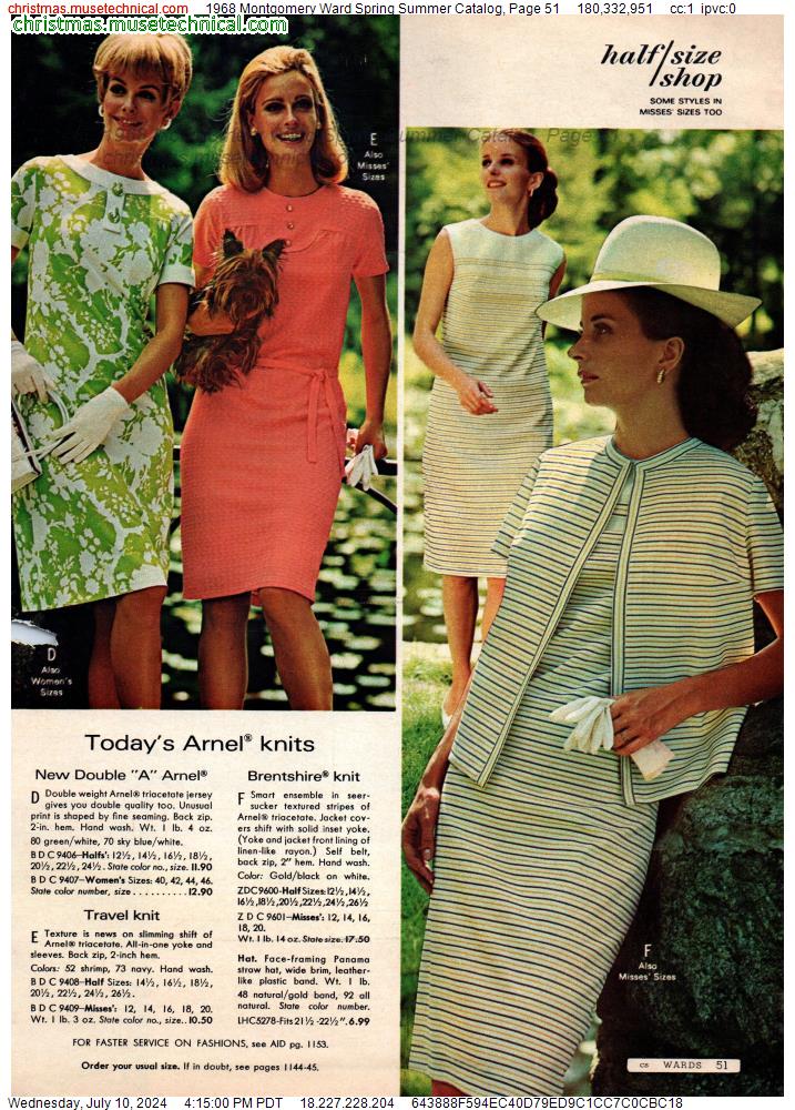 1968 Montgomery Ward Spring Summer Catalog, Page 51