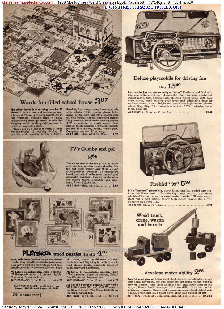 1968 Montgomery Ward Christmas Book, Page 258