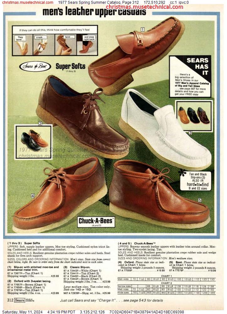 1977 Sears Spring Summer Catalog, Page 312