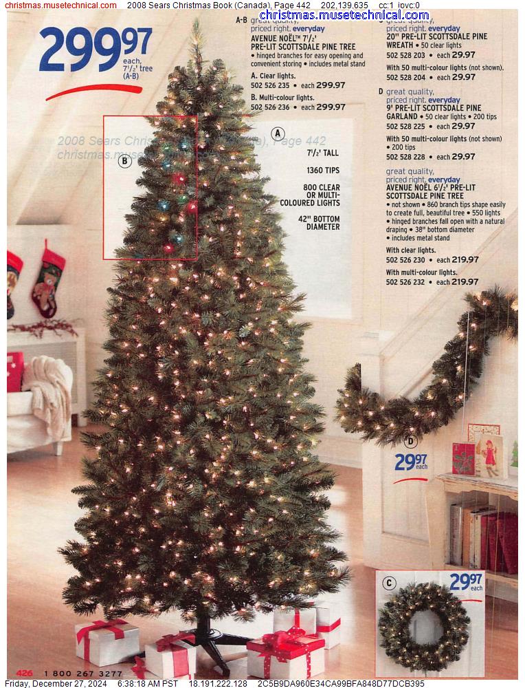 2008 Sears Christmas Book (Canada), Page 442