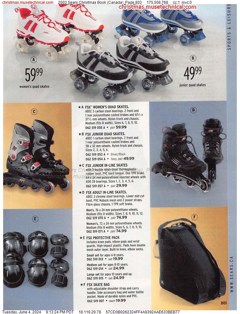 2003 Sears Christmas Book (Canada), Page 803
