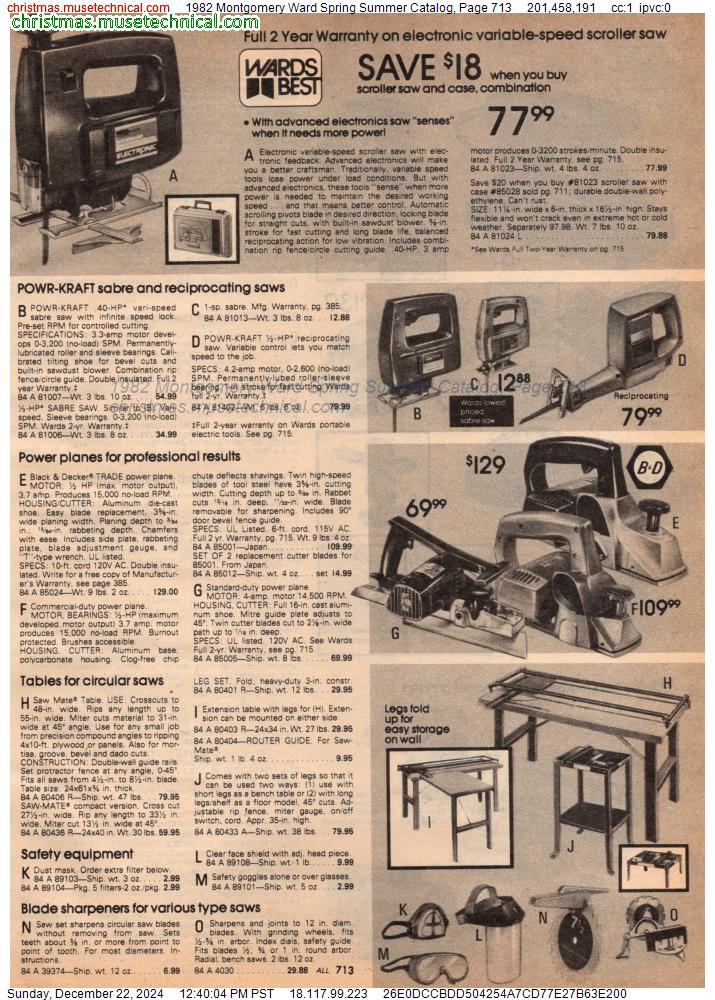 1982 Montgomery Ward Spring Summer Catalog, Page 713