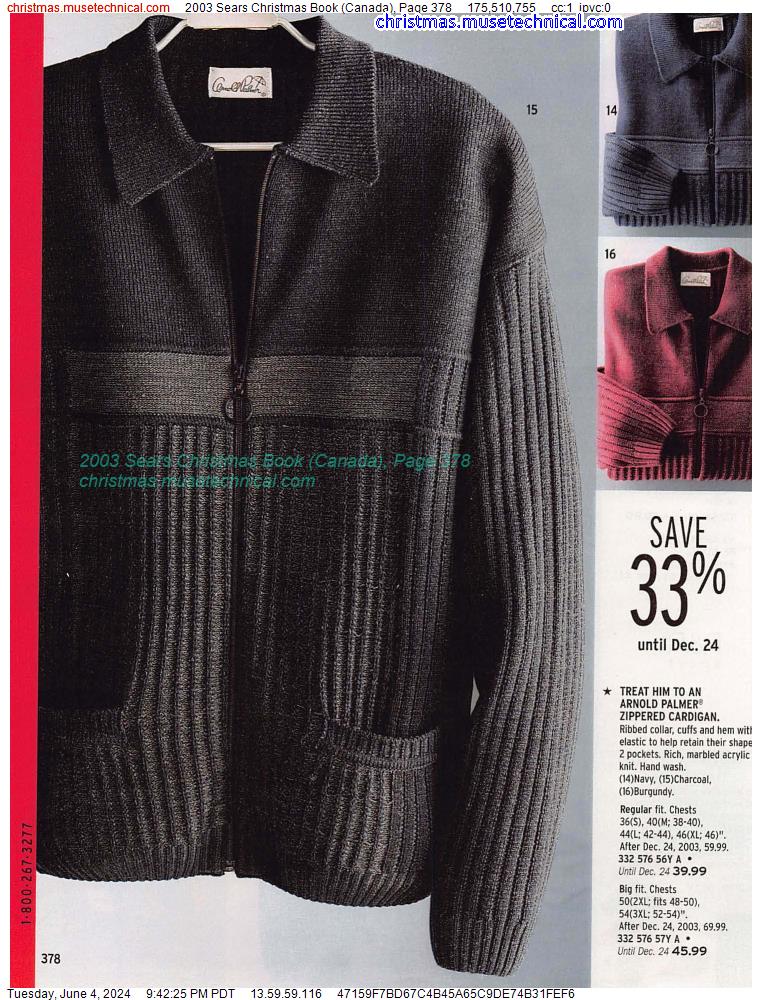 2003 Sears Christmas Book (Canada), Page 378