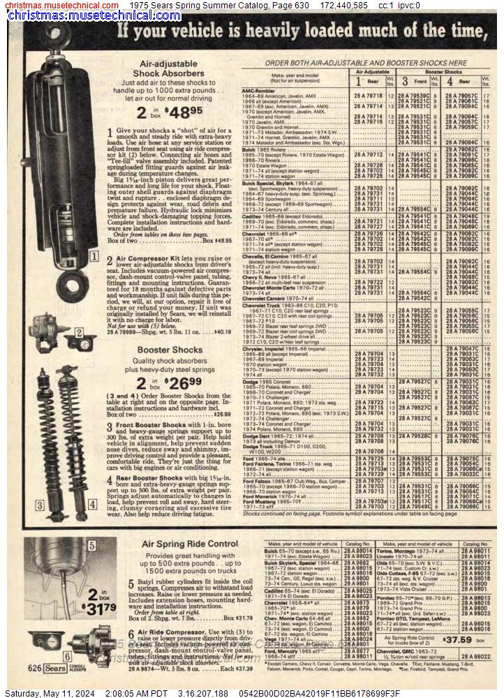 1975 Sears Spring Summer Catalog, Page 630