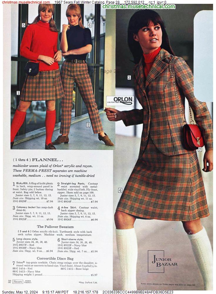 1967 Sears Fall Winter Catalog, Page 28