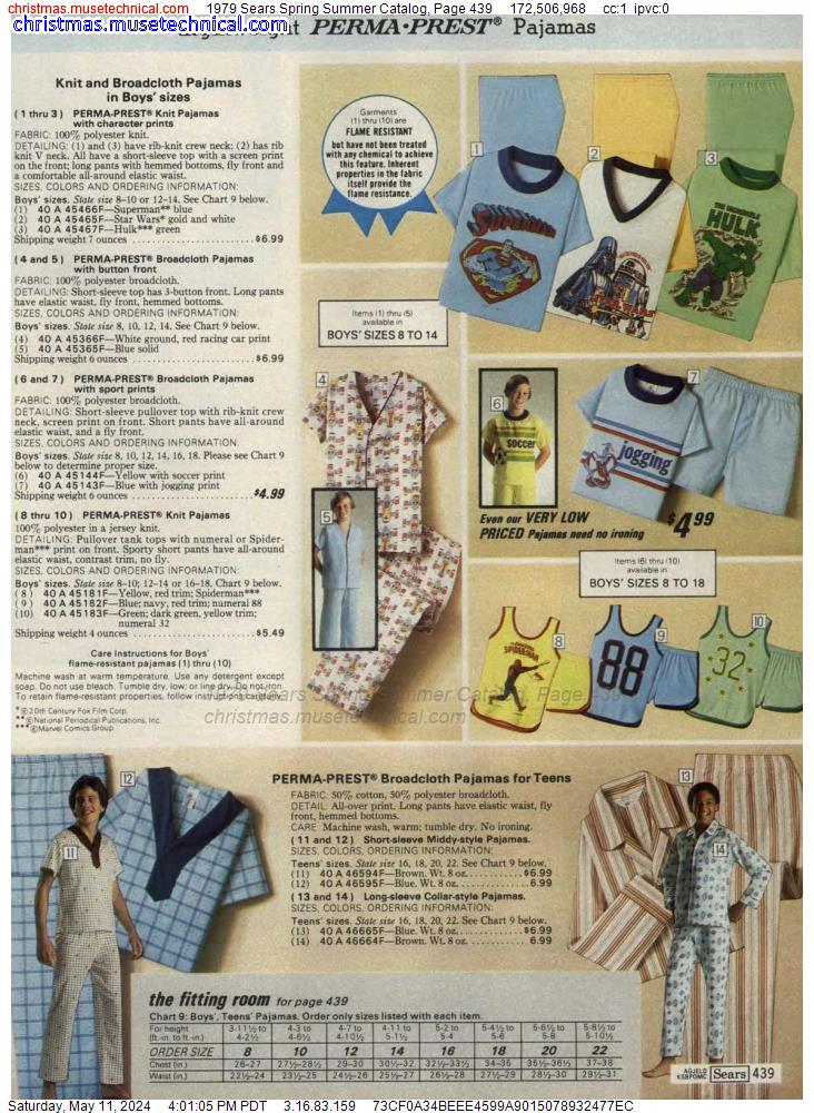 1979 Sears Spring Summer Catalog, Page 439