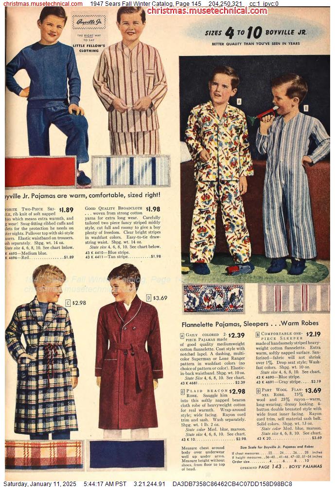 1947 Sears Fall Winter Catalog, Page 145