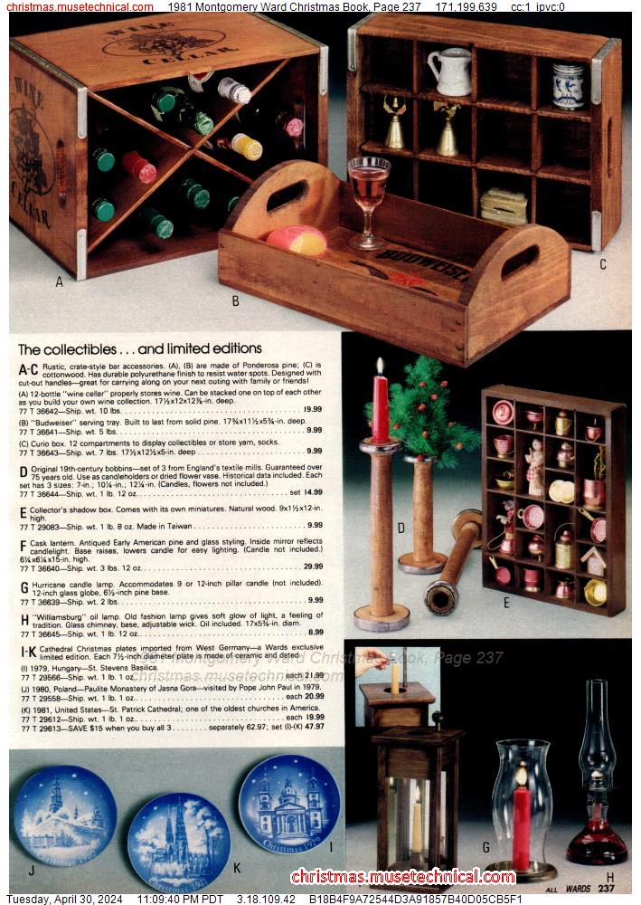 1981 Montgomery Ward Christmas Book, Page 237