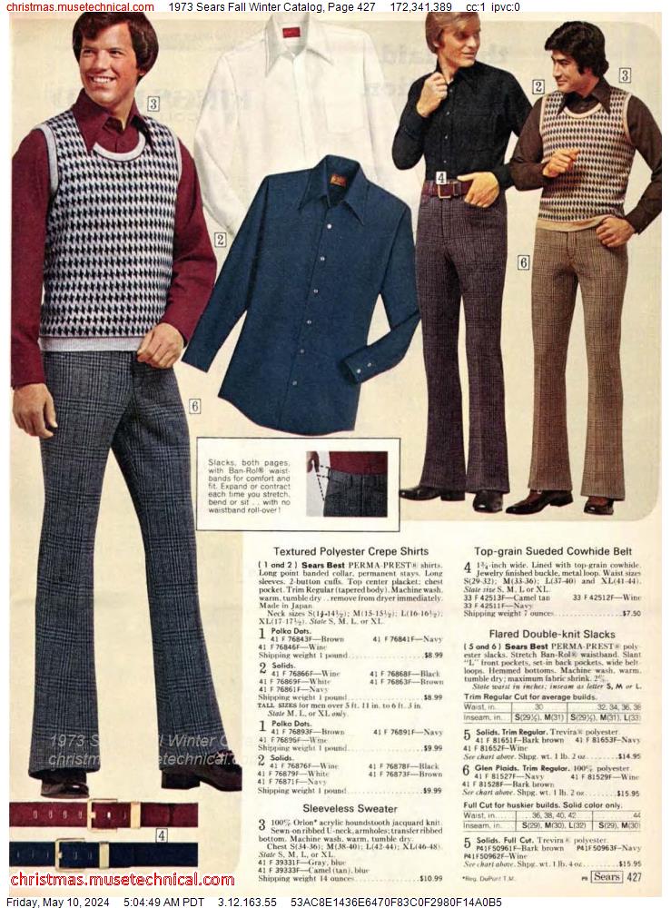 1973 Sears Fall Winter Catalog, Page 427