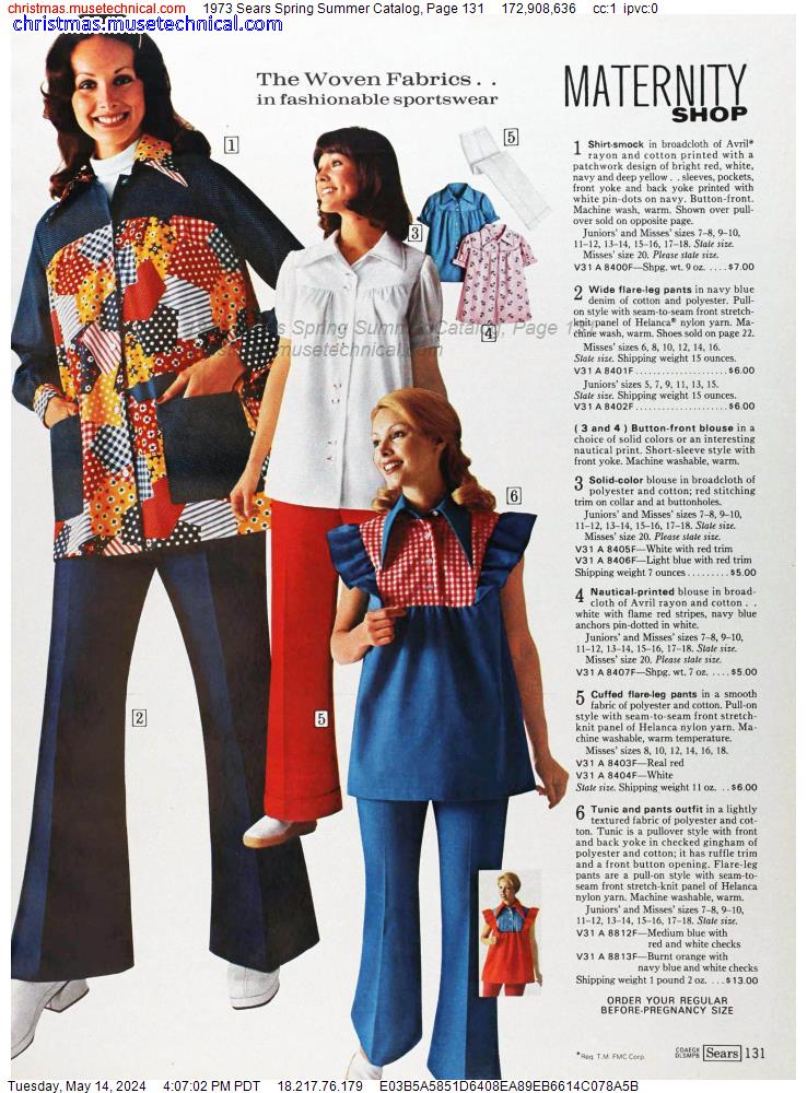 1973 Sears Spring Summer Catalog, Page 131