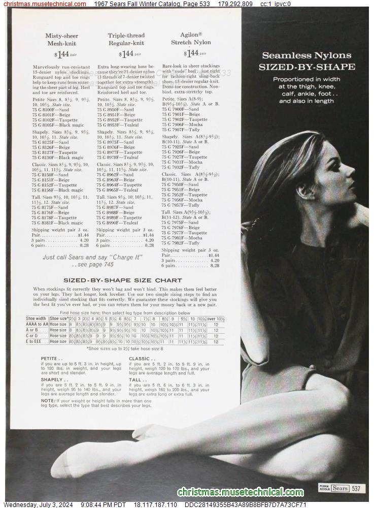 1967 Sears Fall Winter Catalog, Page 533