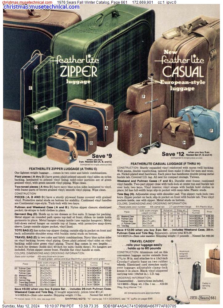 1976 Sears Fall Winter Catalog, Page 661