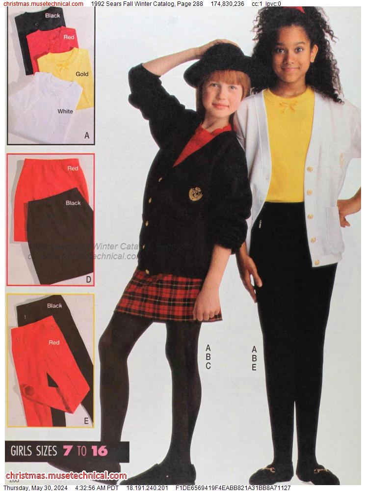 1992 Sears Fall Winter Catalog, Page 288