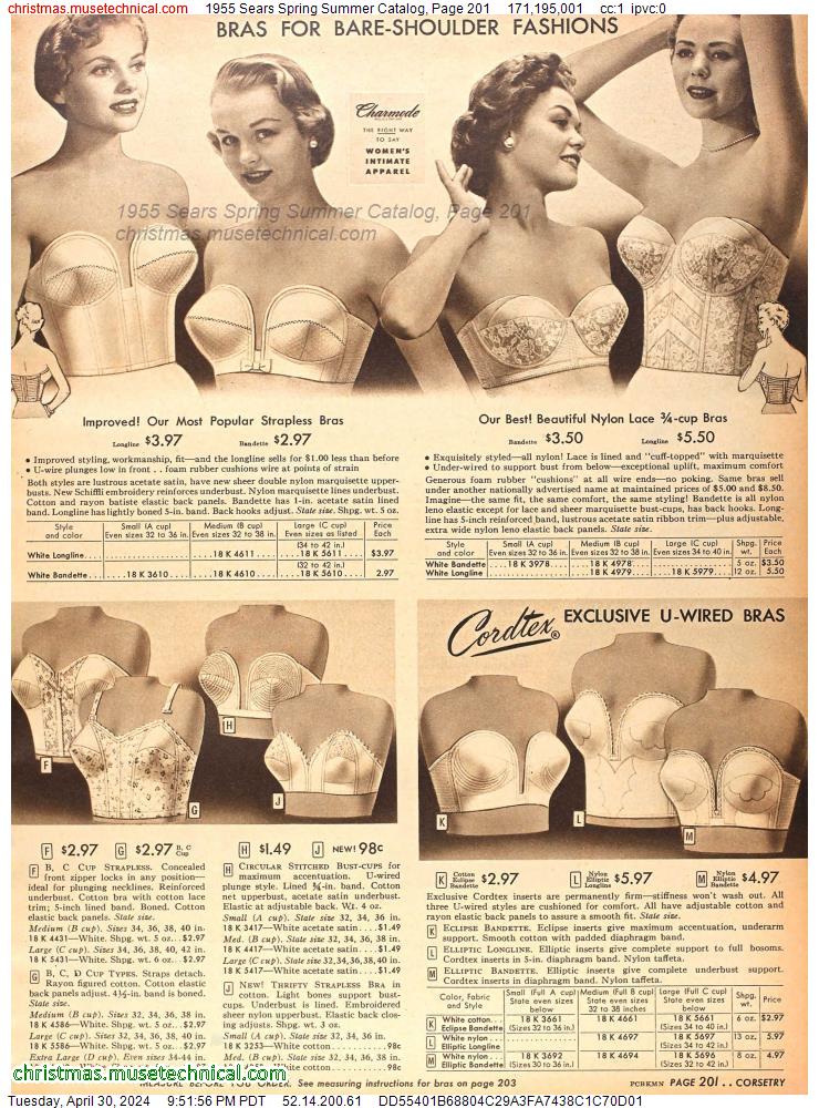 1955 Sears Spring Summer Catalog, Page 201