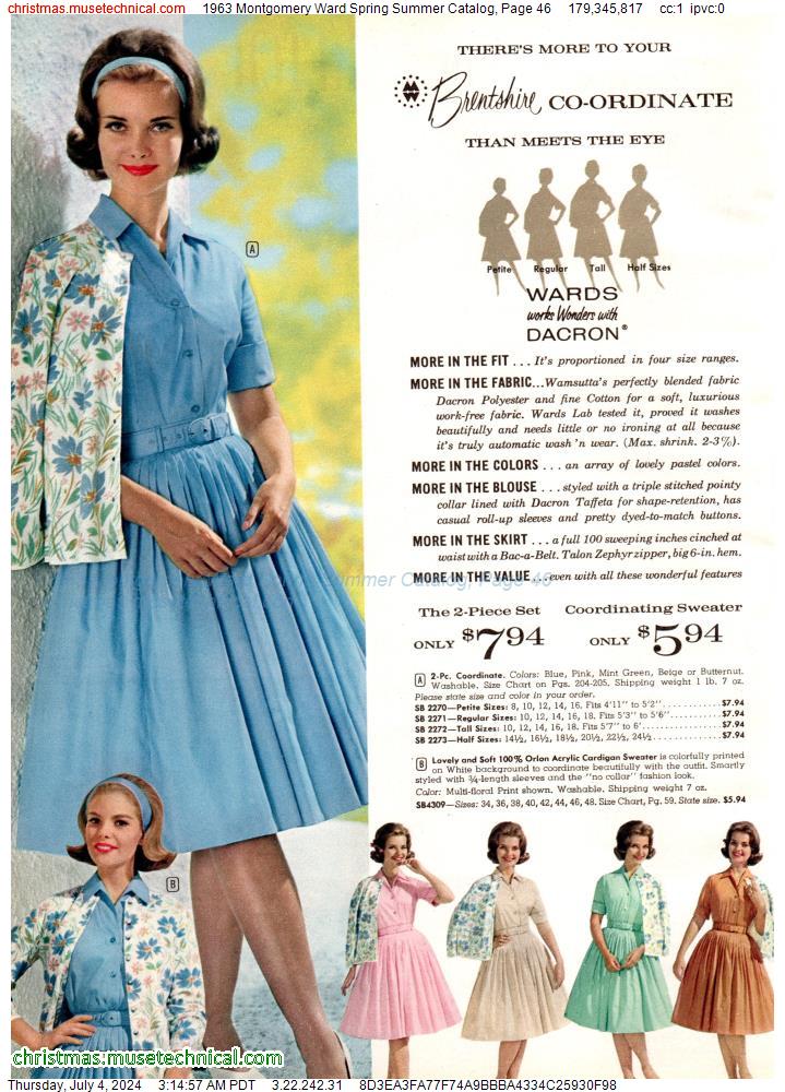 1963 Montgomery Ward Spring Summer Catalog, Page 46