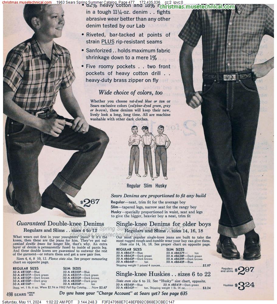 1963 Sears Spring Summer Catalog, Page 477