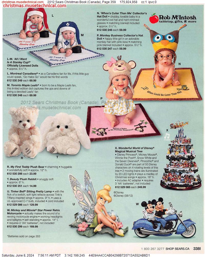 2012 Sears Christmas Book (Canada), Page 359