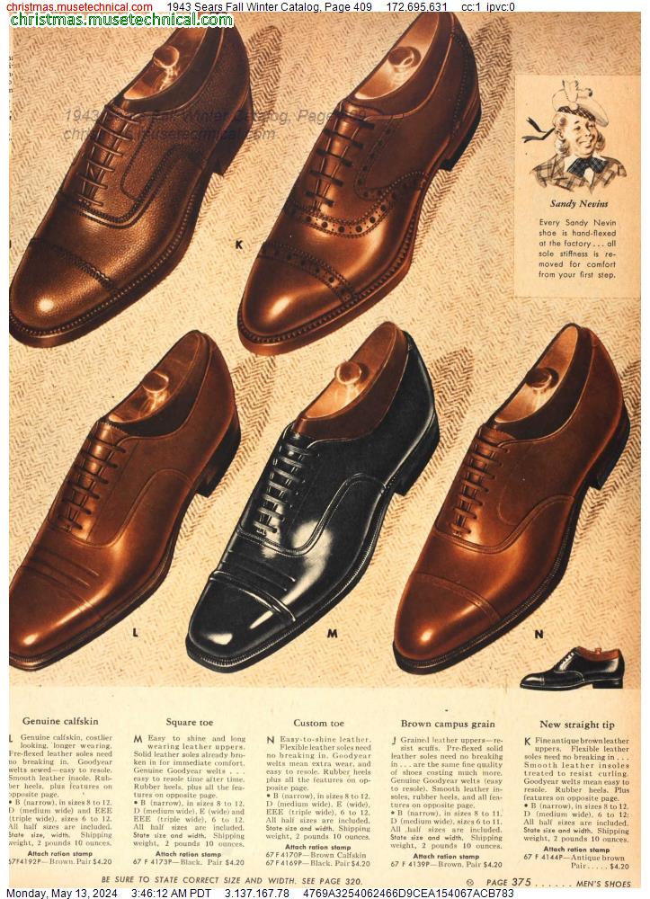 1943 Sears Fall Winter Catalog, Page 409