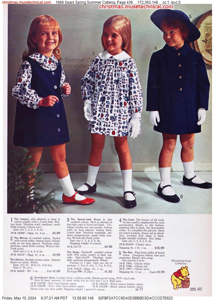1966 Sears Spring Summer Catalog, Page 436