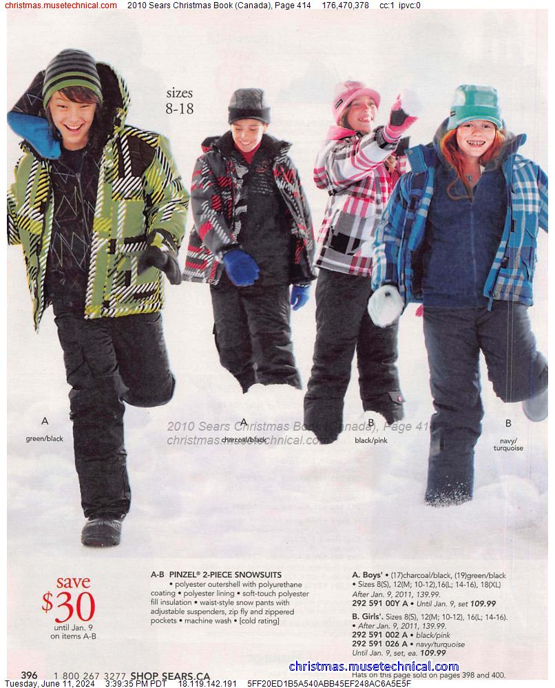 2010 Sears Christmas Book (Canada), Page 414