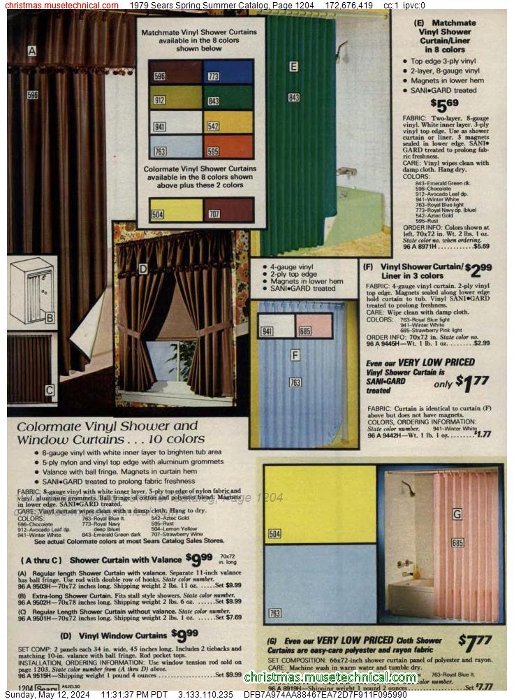 1979 Sears Spring Summer Catalog, Page 1204
