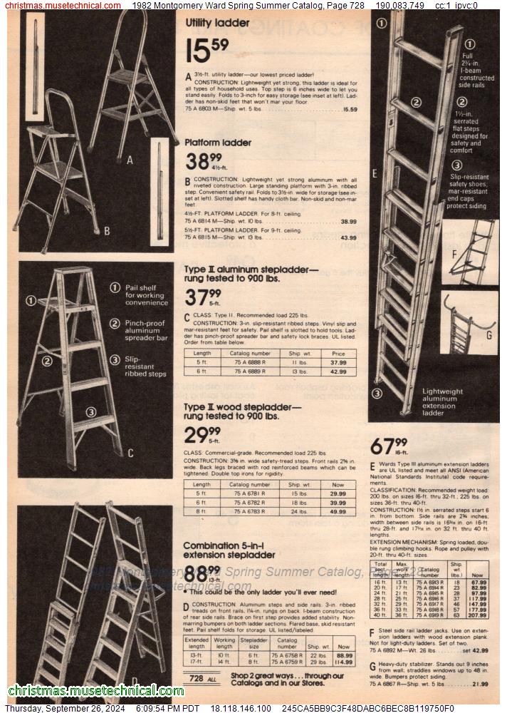 1982 Montgomery Ward Spring Summer Catalog, Page 728