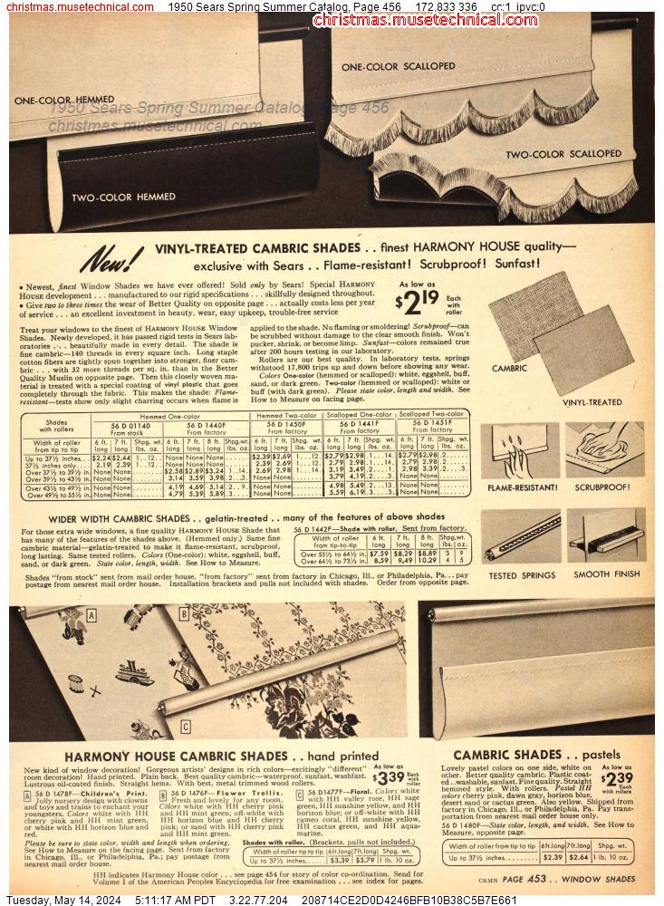 1950 Sears Spring Summer Catalog, Page 456