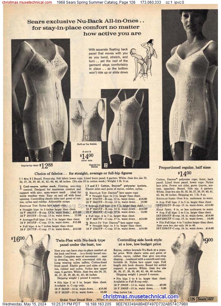 1968 Sears Spring Summer Catalog, Page 126