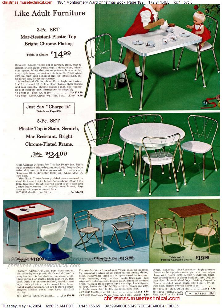 1964 Montgomery Ward Christmas Book, Page 189