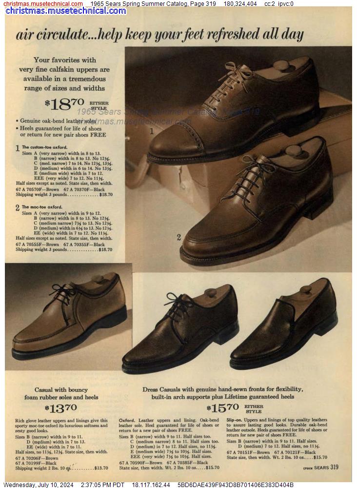 1965 Sears Spring Summer Catalog, Page 319