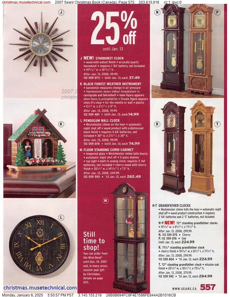 2007 Sears Christmas Book (Canada), Page 575