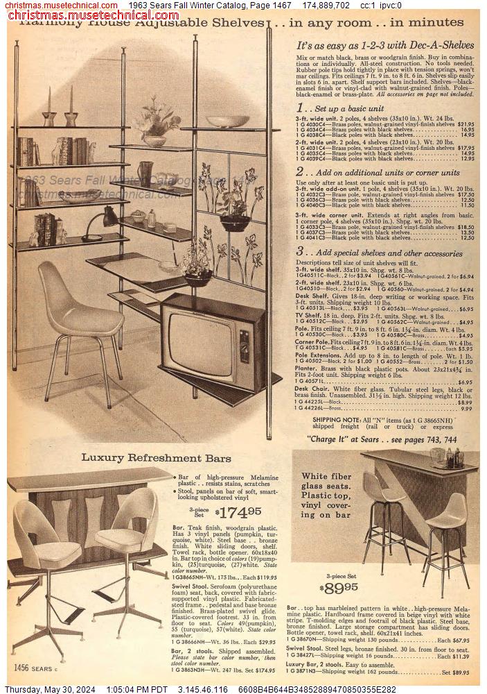 1963 Sears Fall Winter Catalog, Page 1467