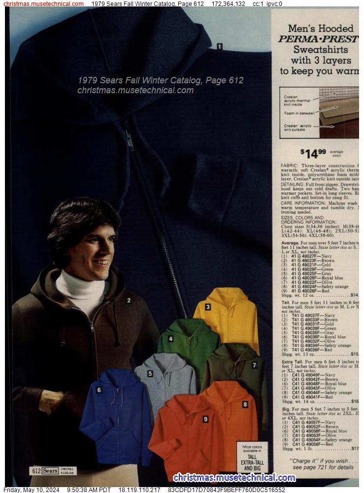 1979 Sears Fall Winter Catalog, Page 612