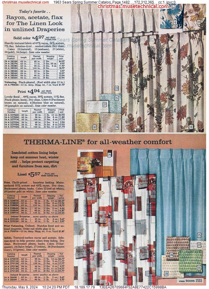1963 Sears Spring Summer Catalog, Page 1482