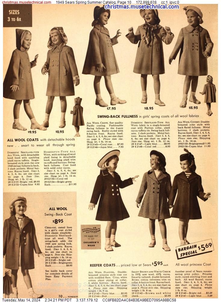 1949 Sears Spring Summer Catalog, Page 10