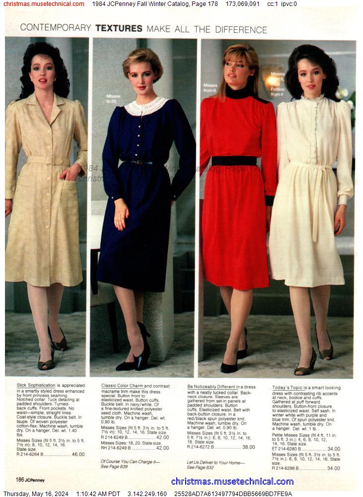 1984 JCPenney Fall Winter Catalog, Page 178