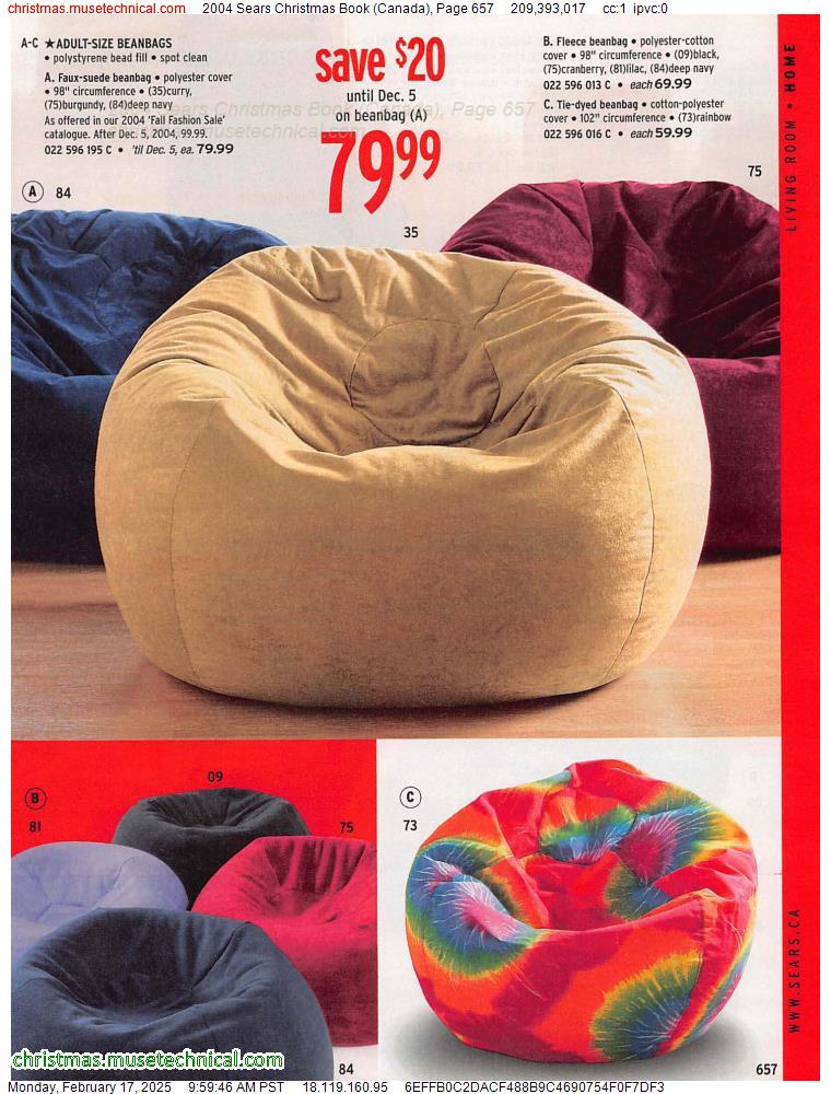 2004 Sears Christmas Book (Canada), Page 657