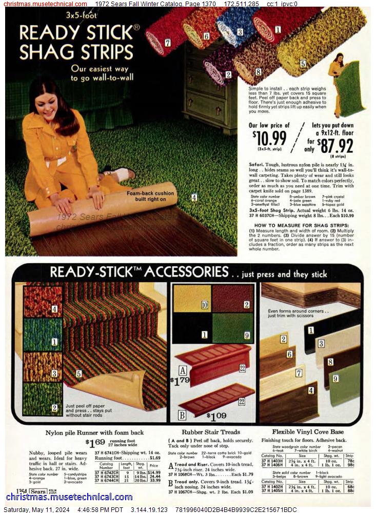 1972 Sears Fall Winter Catalog, Page 1370