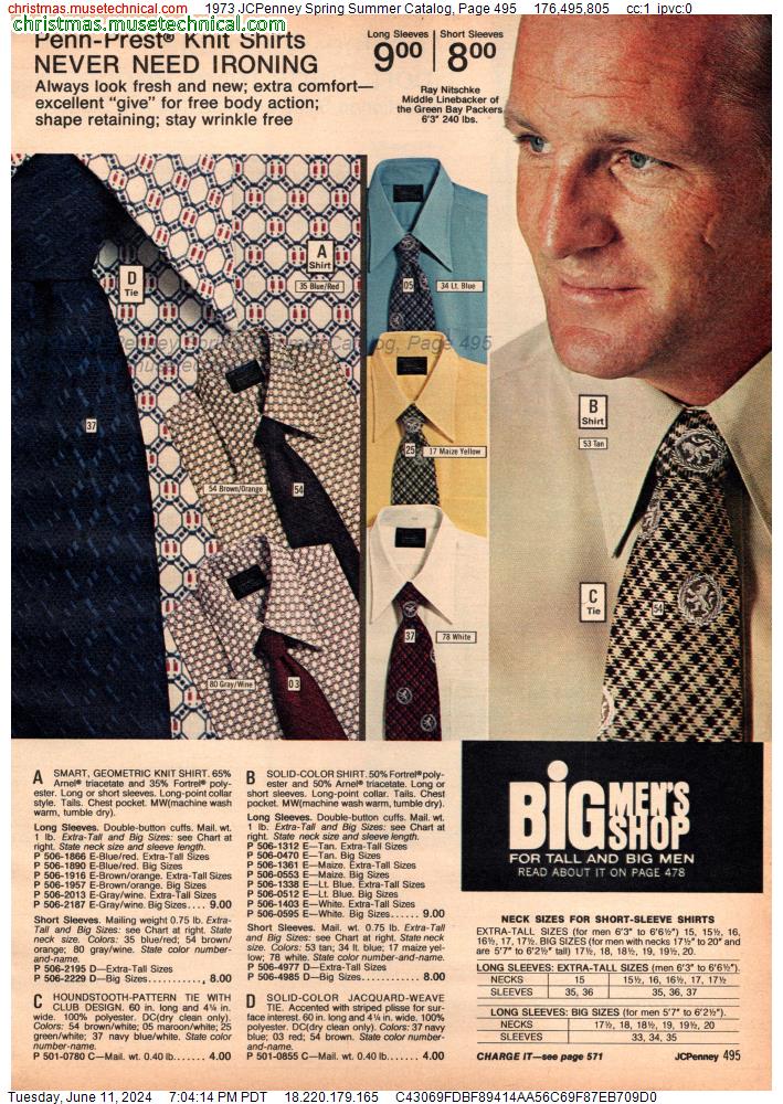 1973 JCPenney Spring Summer Catalog, Page 495