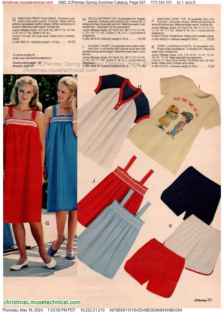 1982 JCPenney Spring Summer Catalog, Page 201
